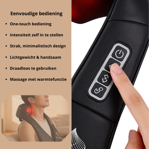 Luxyor - Shiatsu-Massagekissen - Kabellos