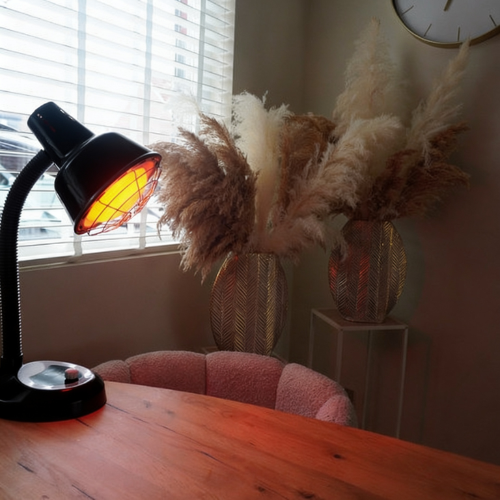 Luxyor Redlight 120 Infraroodlamp 275W Zwart - Warmtelamp voor Spierpijn & Gewrichten - Infraroodtherapie