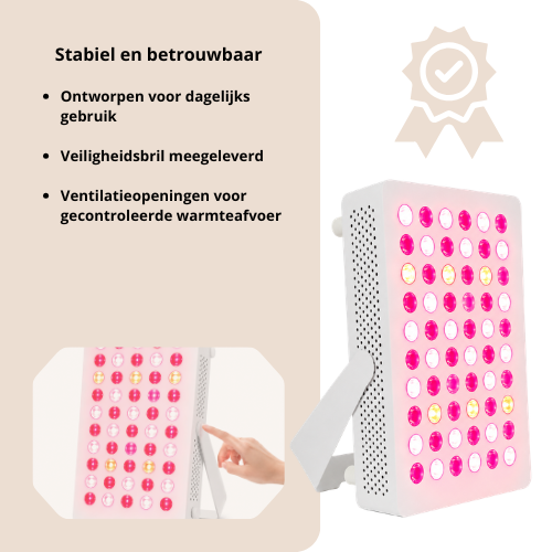 Luxyor Lumi 110 - Roodlichttherapie Paneel met 7 Golflengtes en Touchscreen