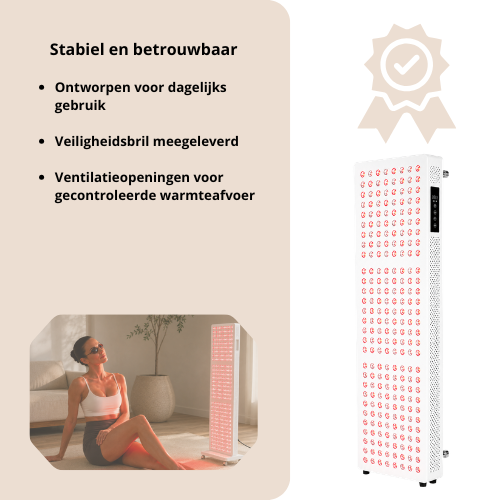 Luxyor Lumi 700 Wit  Full Body Roodlichttherapie Paneel met 7 Golflengtes en Touchscreen (kopie)