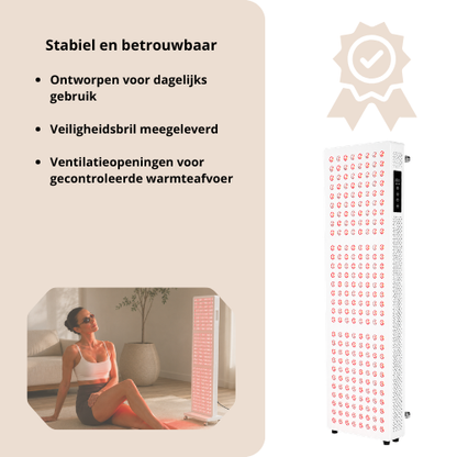 Luxyor Lumi 700 Wit  Full Body Roodlichttherapie Paneel met 7 Golflengtes en Touchscreen (kopie)