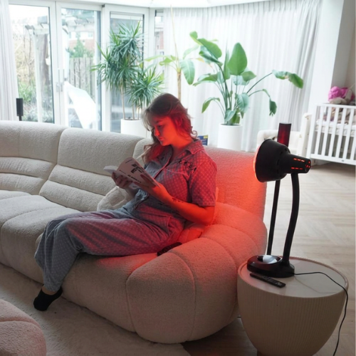 Luxyor Redlight 120 Infraroodlamp 275W Zwart - Warmtelamp voor Spierpijn & Gewrichten - Infraroodtherapie