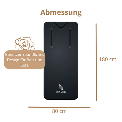 Abmessungen der Luxyor Comfort 150 Saunadecke: 180 x 80 cm