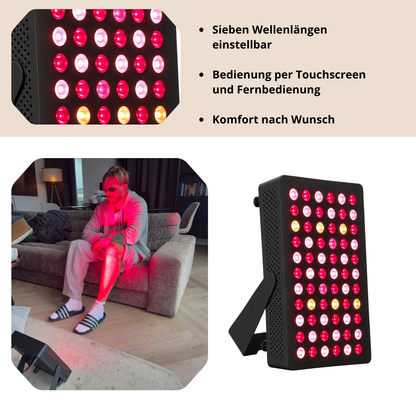 Luxyor Lumi 110 schwarz: sieben Wellenlängen, Touchscreen und Fernbedienung