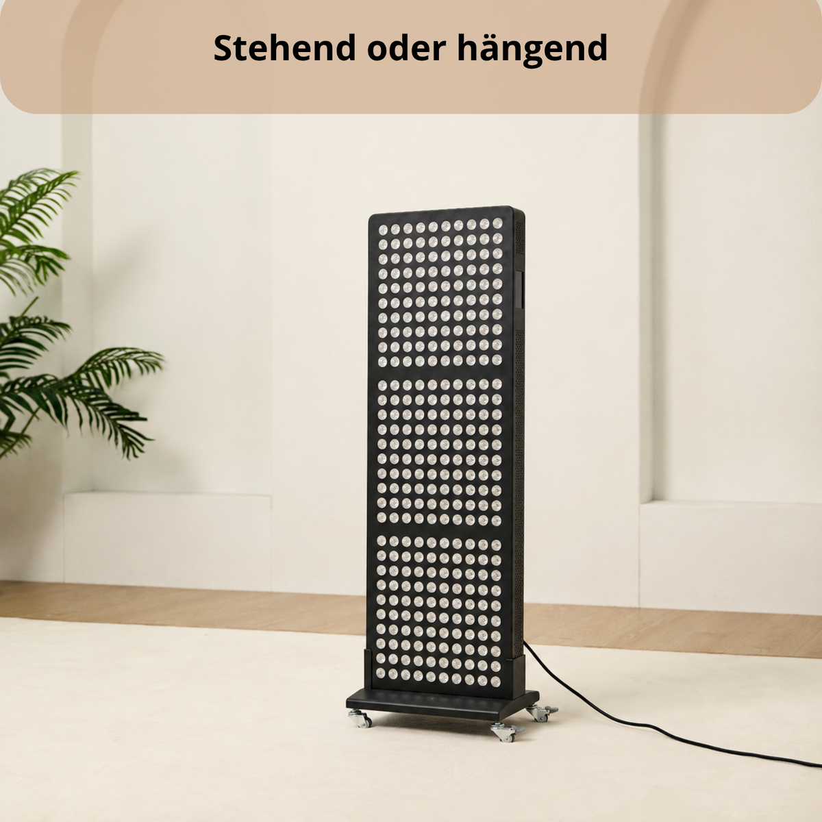 Luxyor Lumi 700 schwarz Ganzkörper Rotlichtpanel, stehend oder hängend nutzbar